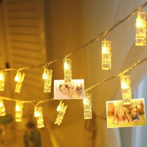 10 Lu Işıklı Renk Değiştiren Fotoğraf Mandalları