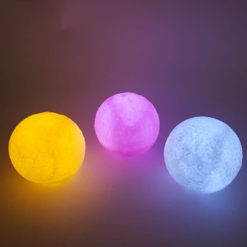 3D Boyutlu Ay Gece Lambası