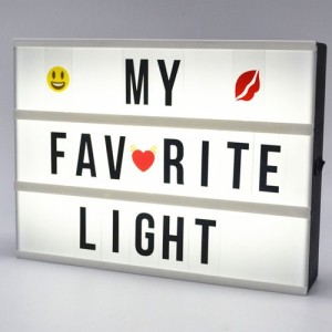 A6 Küçük Boy Lightbox Led Işıklı Yazı Panosu