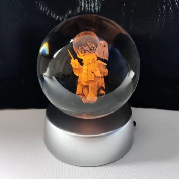 Işıklı Kristal Cam Küre
