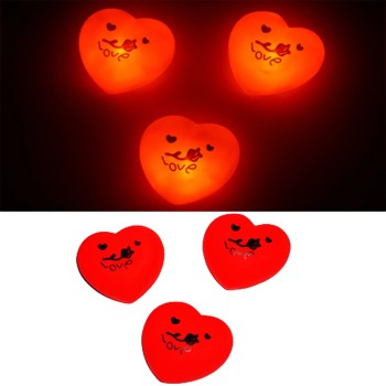 Love Yazılı Işıklı Kalp