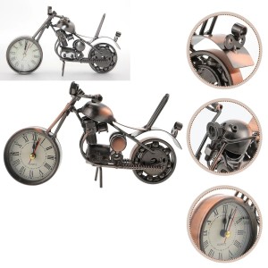 Dekoratif Metal Motosiklet Saat