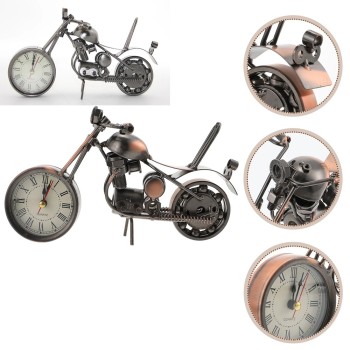 Dekoratif Metal Motosiklet Saat