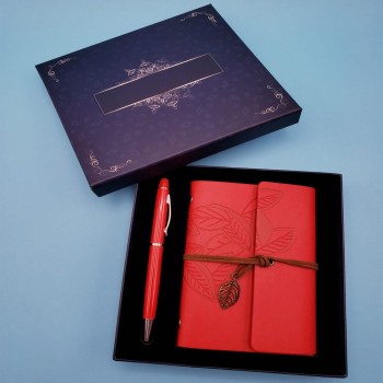 Tükenmez Kalem Deri Defter Set