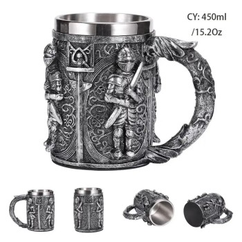3D Çelik Kupa 450Ml