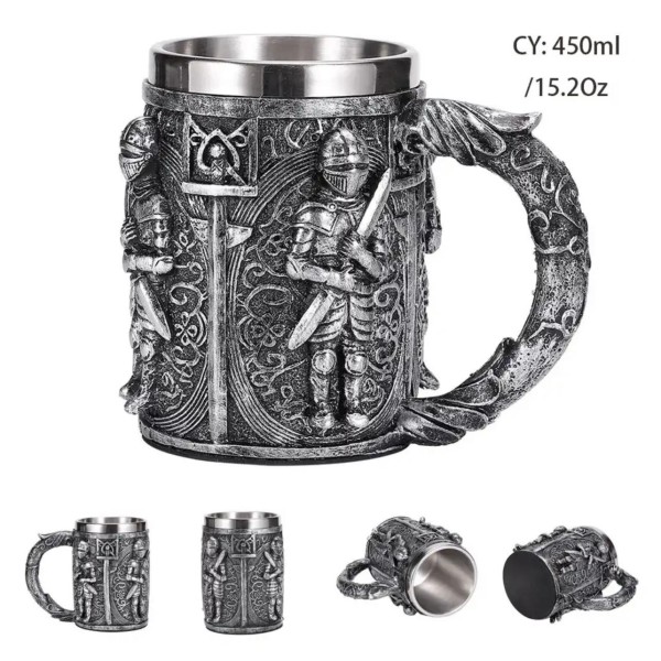 3D Çelik Kupa 450Ml
