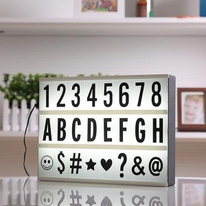 A4 Işıklı Harfli Dekoratif Led Tabela Pano Lightbox