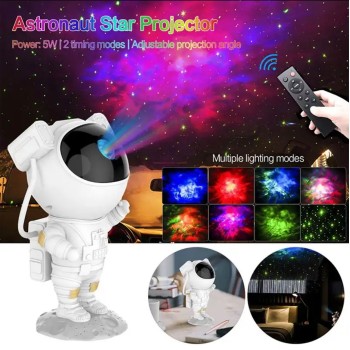 Astronot Kumandalı Projeksiyon Gece Lambası