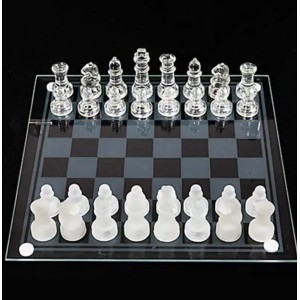 Cam Satranç Takımı 25Cm