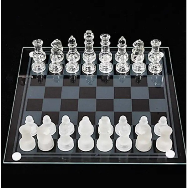 Cam Satranç Takımı 25Cm