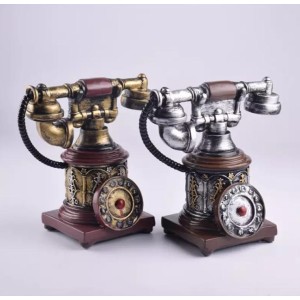 Dekoratif Polyester Eski Telefon