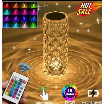 Dokunmatik Kristal Led Masa Lambası