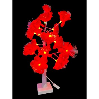 Led Dekoratif Ağaç 60Cm Kırmızı