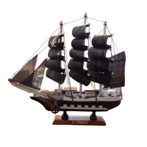 Maket Ahşap Korsan Gemisi 25X22Cm