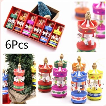 Mini Ahşap Atlı Karınca 6 Lı Renkli