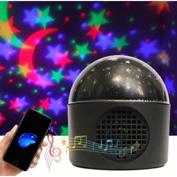 Müzik Çalarlı Gökyüzü Disko Topu Siyah