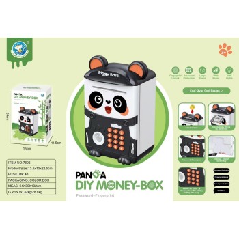 Panda Şeklinde Atm Şifreli Kumbara
