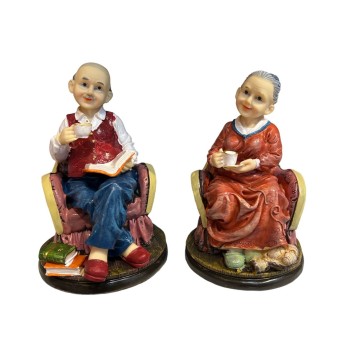 Polyester Yaşlı Çift Biblosu 2 Li