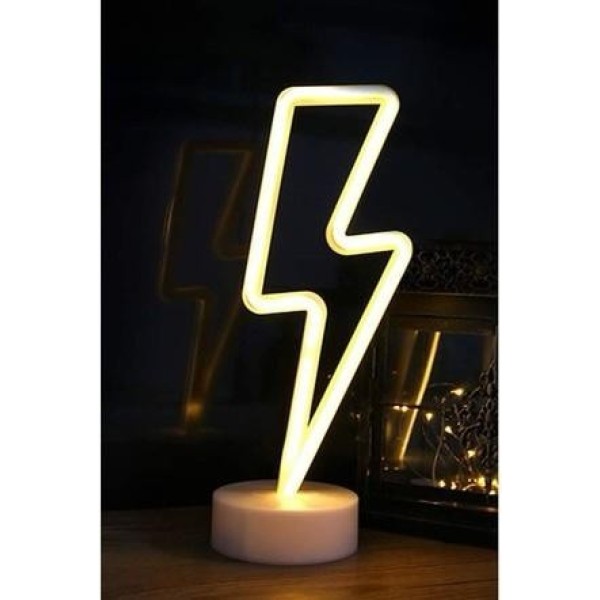 Şimşek Neon Led Gece Lambası