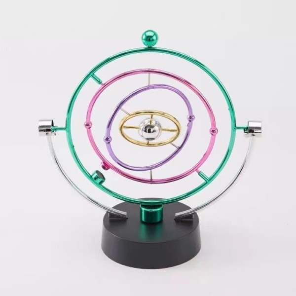 Sürekli Hareket Eden Kinetik Orbital Yuvarlak Renkli Denge Topu