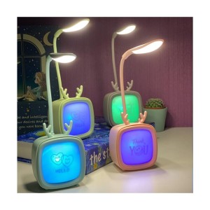 Tv Şeklinde Şarjlı Led Masaüstü Gece Lambası