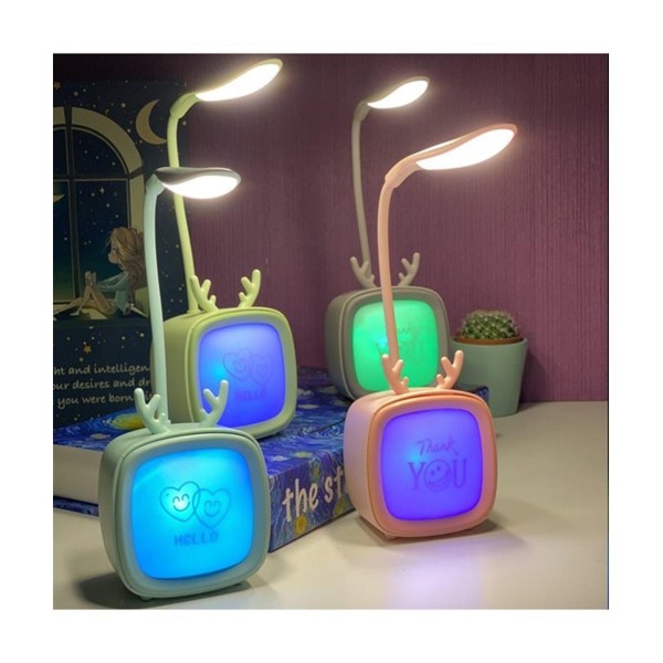 Tv Şeklinde Şarjlı Led Masaüstü Gece Lambası