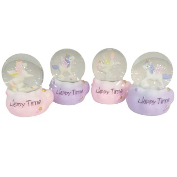 Unicorn Işıklı Küçük Boy Kar Küresi 12 Adet