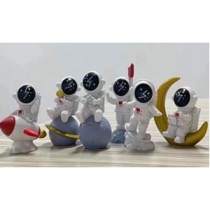 Uzay Temalı Astronot 6 Lı Set Biblo