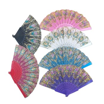 Plastik Yelpaze Karışık 12 Adet
