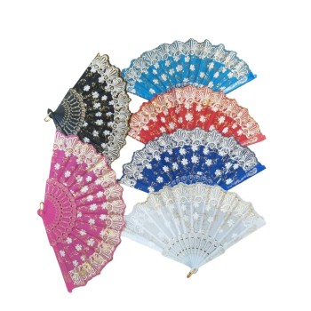 Plastik Yelpaze Karışık 12 Adet