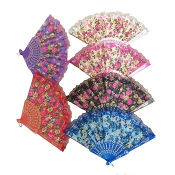 Plastik Yelpaze Karışık 12 Adet