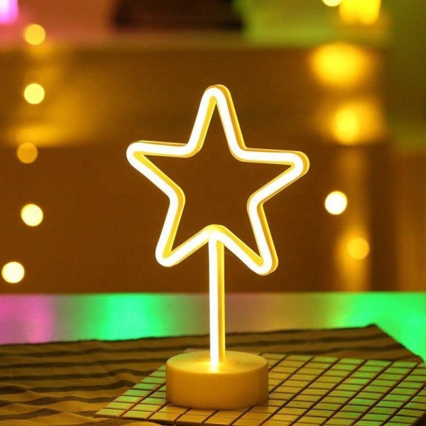 Yıldız Neon Led Gece Lambası