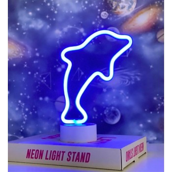 Yunus Balığı Neon Led Gece Lambası