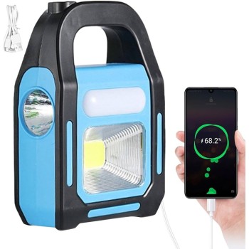 3 Watt Şarj Edilebilir Güneş Enerjili Solar El Feneri 3 Modlu Kam..