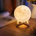 3D Led Ay Gece Lambası Aydınlatma Sarj Edilebilir Lamba 15 Cm