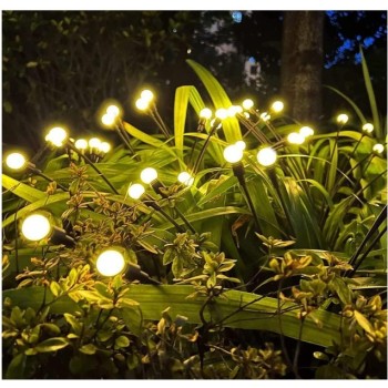 6 Led'Li Güneş Enerjili Bahçe Çiti Aydınlatma Lamba (Sarı)