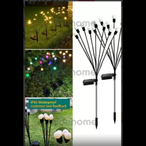 8 Led'Li Güneş Enerjili Bahçe Çiti Aydınlatma Lamba (Renkli)