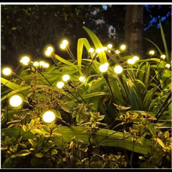 8 Led'Li Güneş Enerjili Bahçe Çiti Aydınlatma Lamba (Sarı)