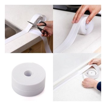 Beyaz Su Sızdırmaz Lavabo Kenar Bandı 3 Metre