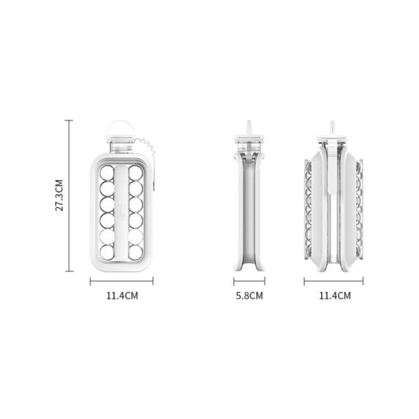 Buz Topu Kalıp 2 In 1 Buz Küpü Maker Su Şişesi
