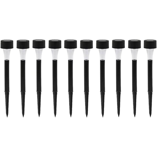 Güneş Enerjili Bahçe Lambası Plastik Saplama 10Lu Set