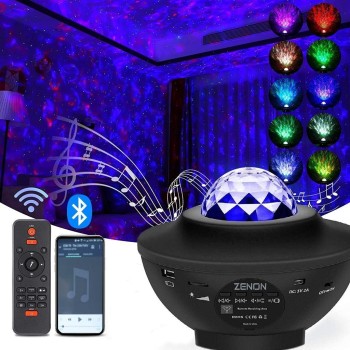 Starry Projektör Bluetooth Hoparlör+Sese Duyarlı Disko Topu+ Usb ..
