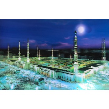 3 Boyutlu Resim Ekstra Çözünürlüğe Sahip Medine Resmi Tablosu 40X..