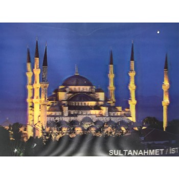 3 Boyutlu Resim Sultanahmet Camii Resmi Tablosu 30X40 Cm