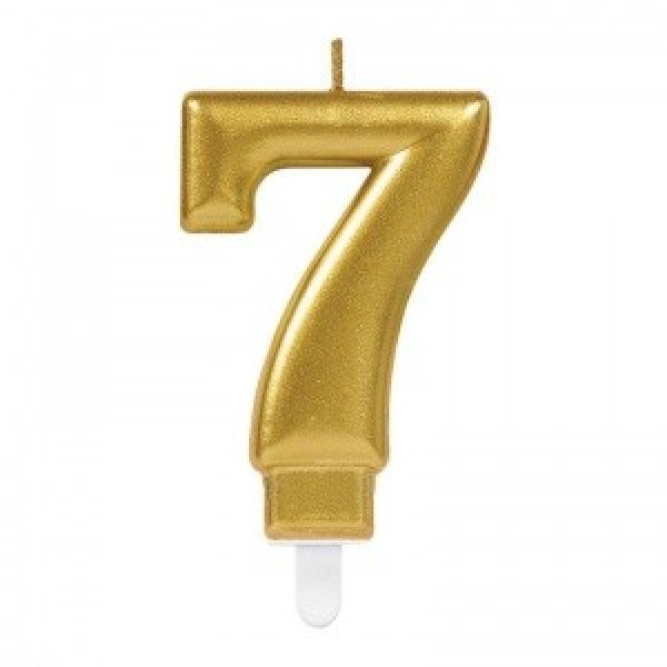 7 Rakam Mum Gold Renk