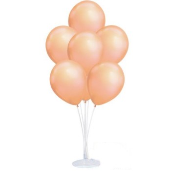 Balon Standı Ve 10 Adet Sedefli Metalik Rose Gold Balon Seti