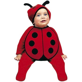 Bebek Boy Uğur Böceği Kostüm Şapkası Ve Önlük Seti