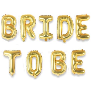 Bekarlığa Veda Partisi Bride To Be Folyo Balon Altın Renk 35 Cm