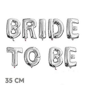 Bekarlığa Veda Partisi Bride To Be Folyo Balon Gümüş Renk 35 Cm