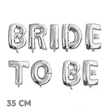 Bekarlığa Veda Partisi Bride To Be Folyo Balon Gümüş Renk 35 Cm